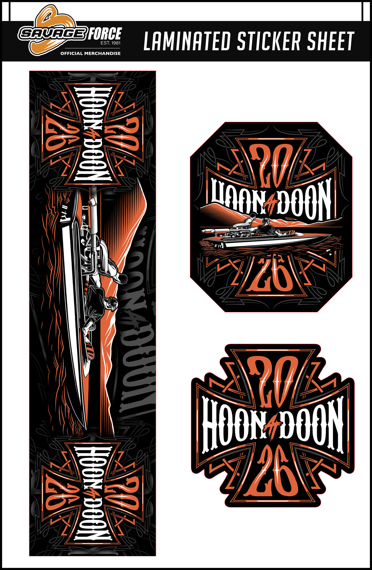 Hoon At Doon 2026 Sticker Sheet