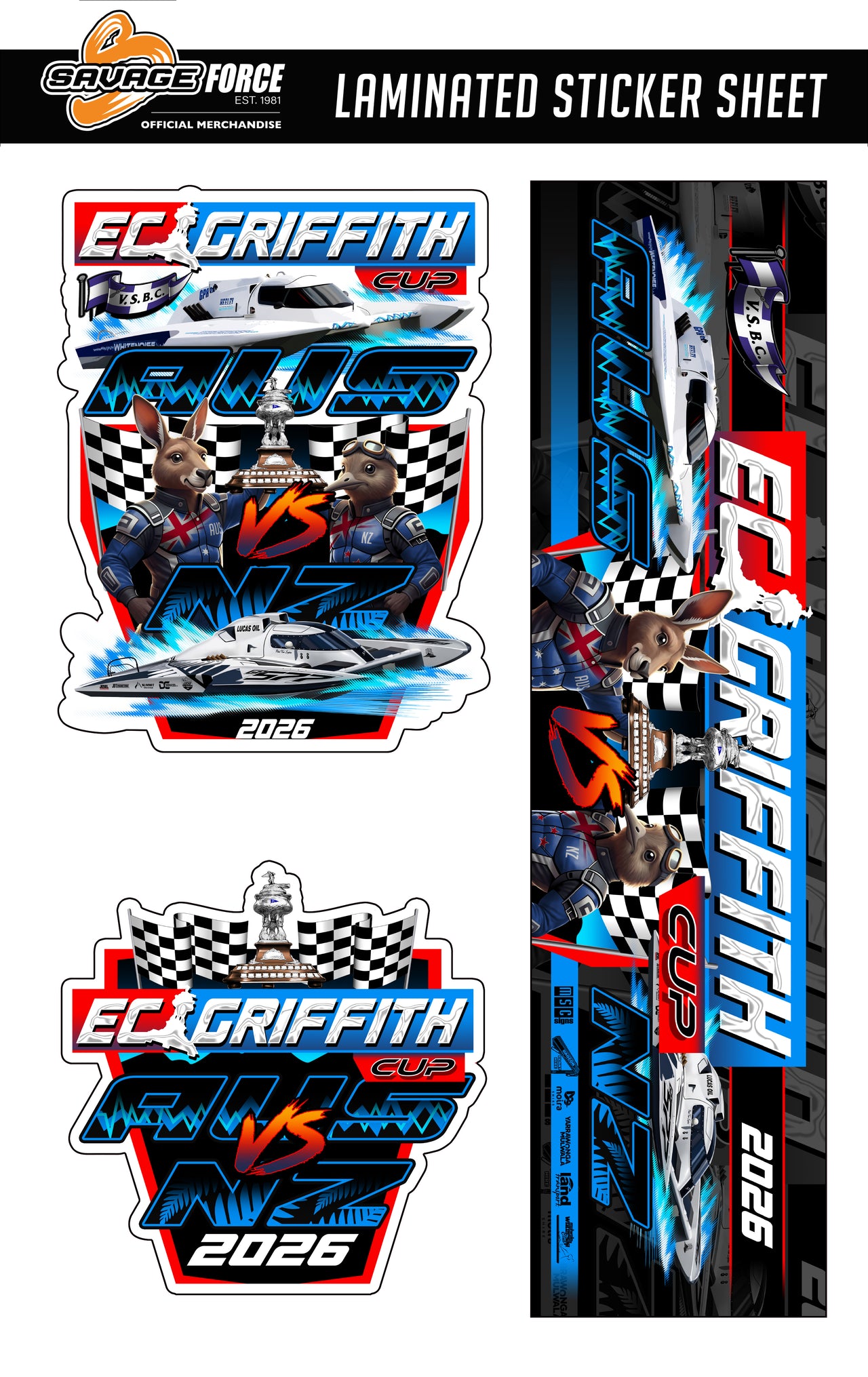 E.C Griffith Cup 2026 Sticker Sheet