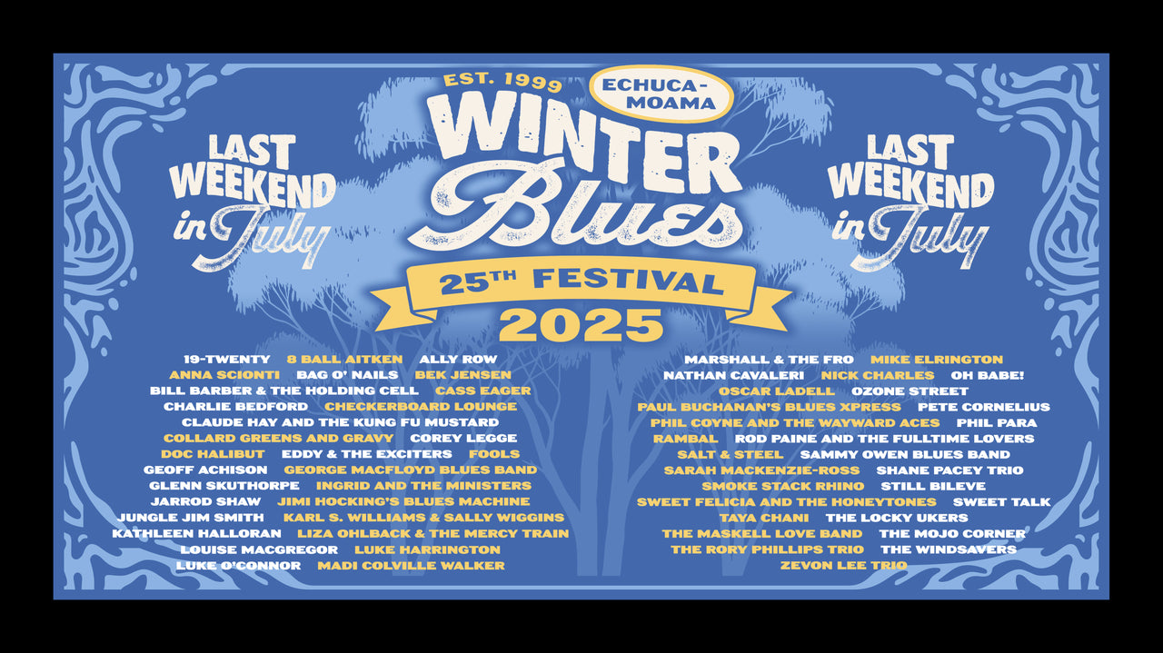 Winter Blues 2025 Bar Runner