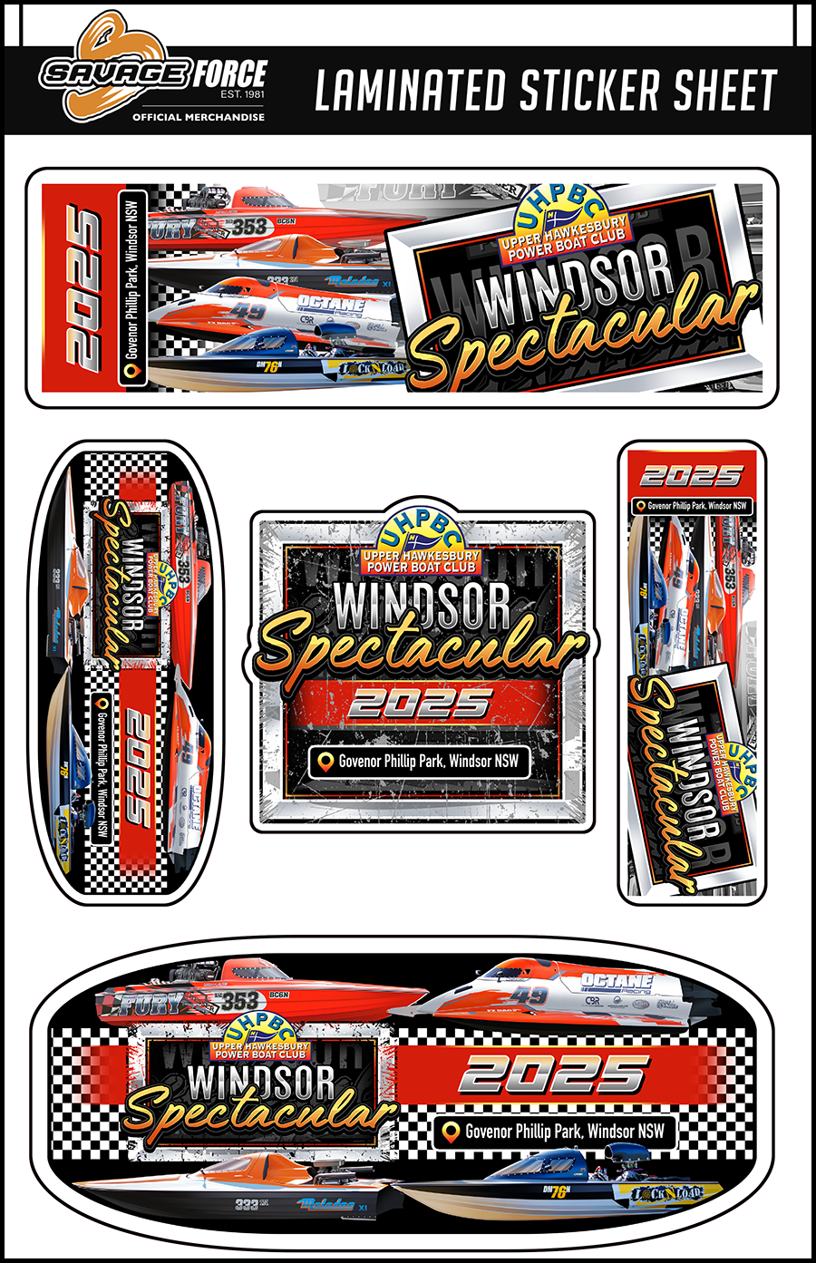 Windsor Spectacular 2025 Sticker Sheet