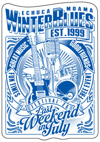 Thumbnail for Echuca Moama Winter Blues 2026 Single Sticker