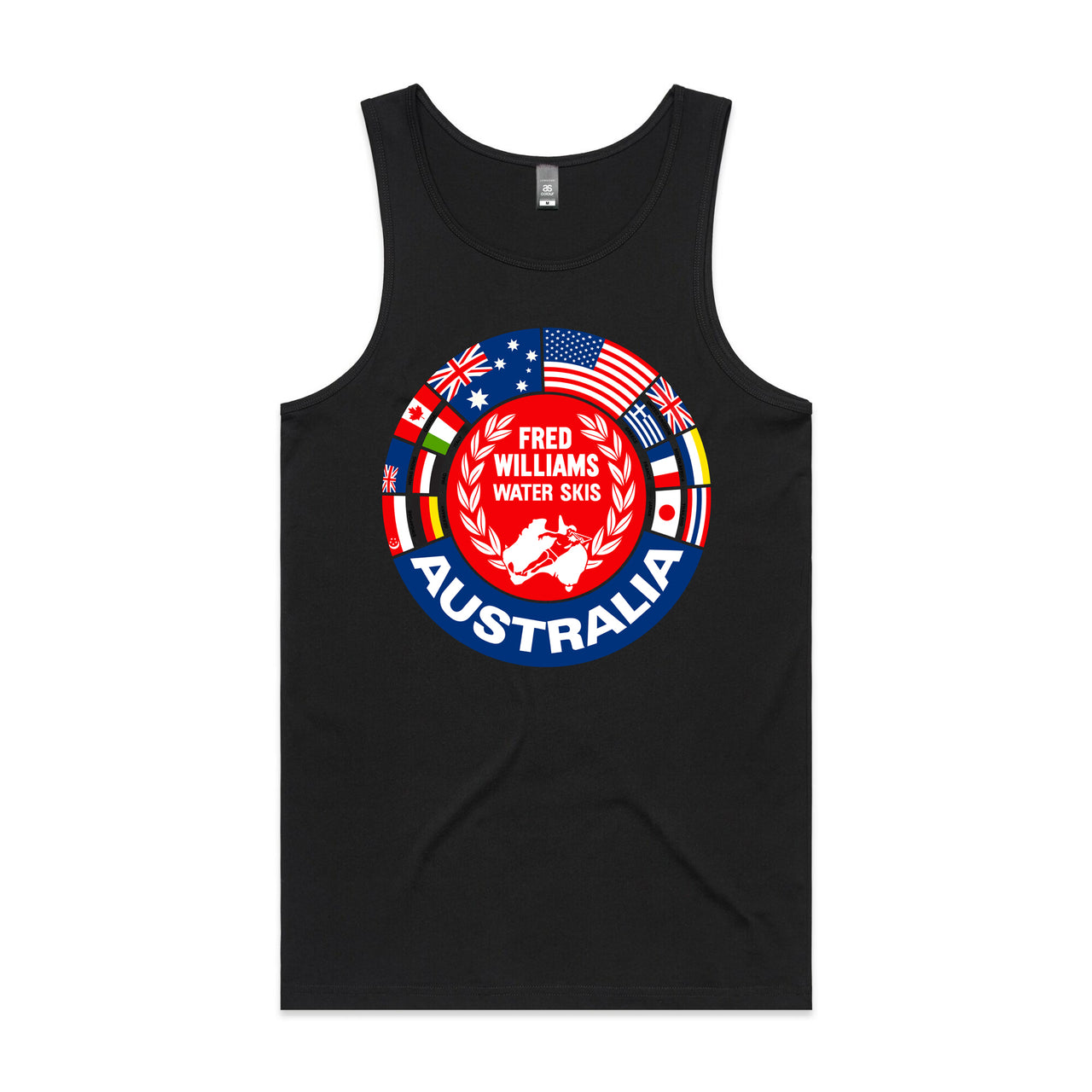 Fred Williams World Logo Men's Singlet