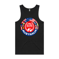 Thumbnail for Fred Williams World Logo Men's Singlet