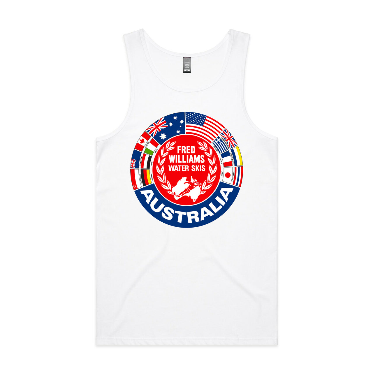 Fred Williams World Logo Men's Singlet