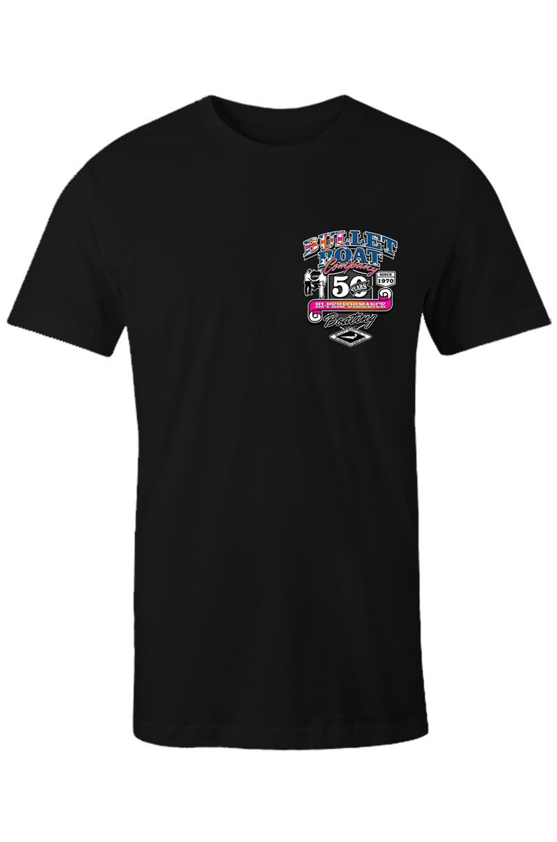 Bullet Boats 50th Anniversary Full On Tee