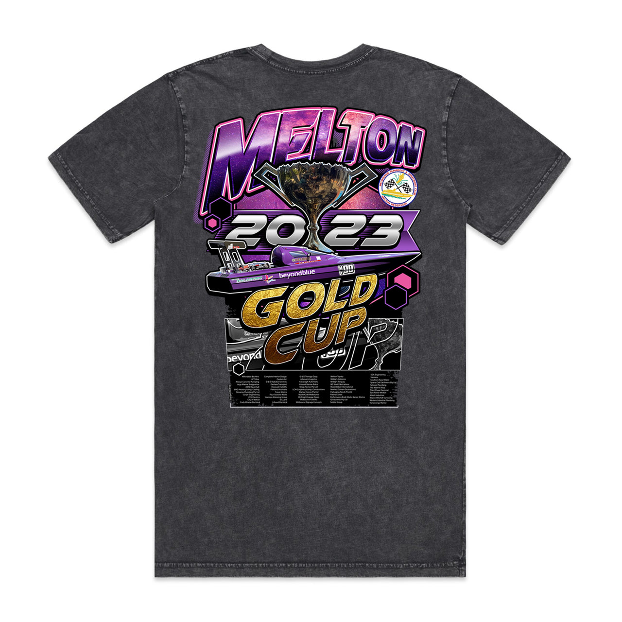 Melton Gold Cup 2023 Men's Stone Wash Tee