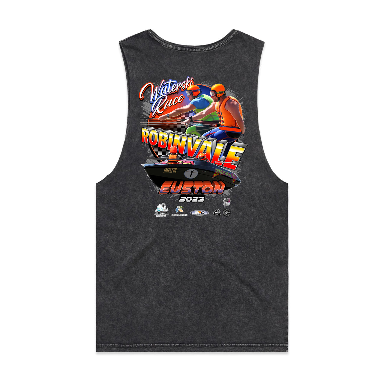 Robinvale 2023 Event Men's Stone Wash Tank